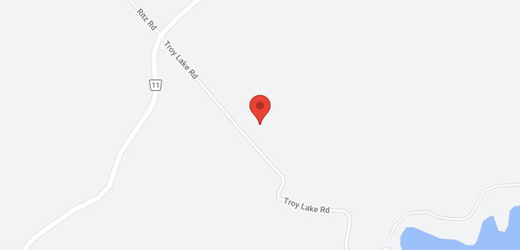 map of TROY LAKE ROAD